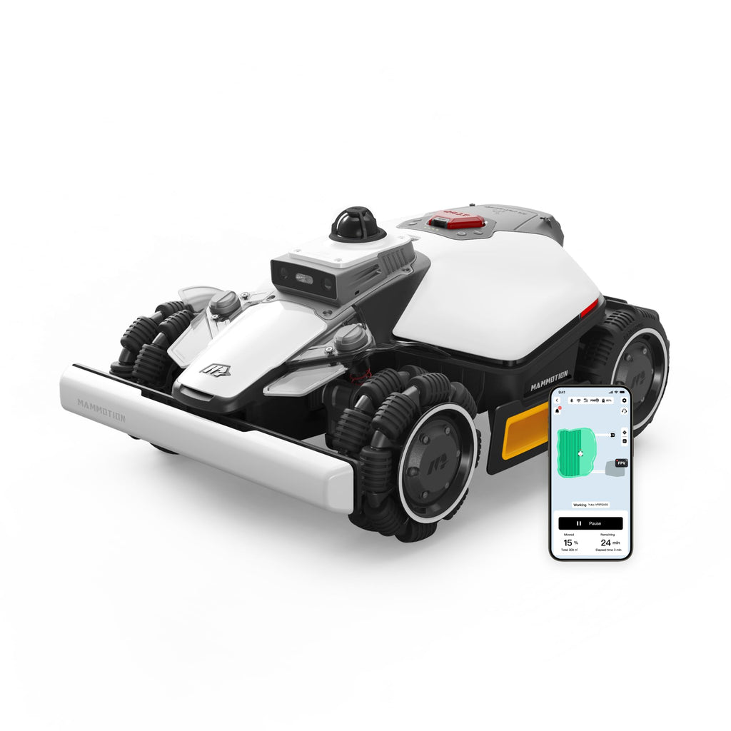 Mammotion LUBA mini AWD 800H Robot Lawn Mower for 0.2 Acre, All-Wheel-Drive for 80% Slope, No Wire, No RTK Installation, Free NetRTK+AI Vision Positioning, Cutting Height 2.2"-4.0"