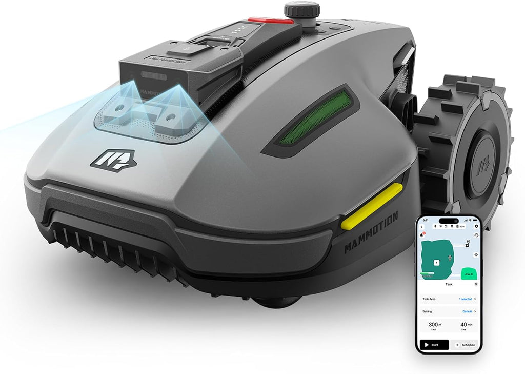 Mammotion YUKA mini 700H Robot Lawn Mower for 0.17 Acre, Max.0.35 Acre, No Wire, No RTK Installation, Free NetRTK+AI Vision Positioning, 45% Slope, Cutting Height 2''~3.5'', 15 Mowing Zones