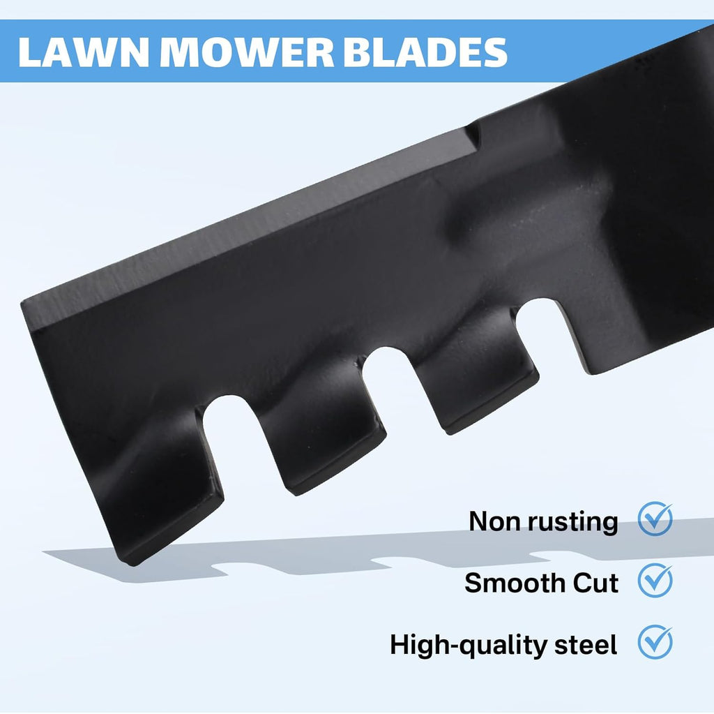 SuperDi Replacement for Toro Timecutter 50 Inch Blades 115-5059-03, 79016P, Z 5000 Series112-9759-03 110-6837-03 SS5000, MX5060, SS5060, 75759, 75755, 75753, 74632 Mower Mulching Blade （3 Pack）